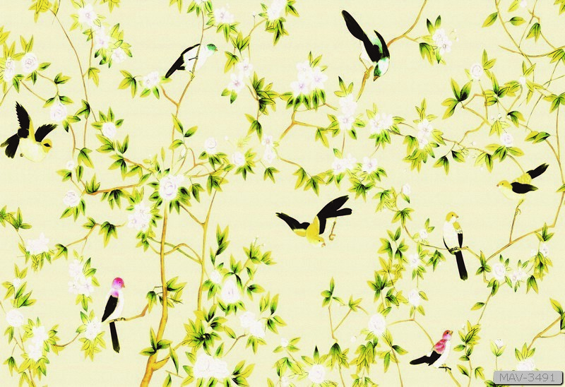 Cây hoa hồng leo và chim MAV-3491 